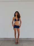 Navy Triangle Top